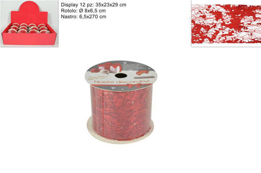 Nastro 6.5 X 270 Cm Rosso 120-5-14-5Red