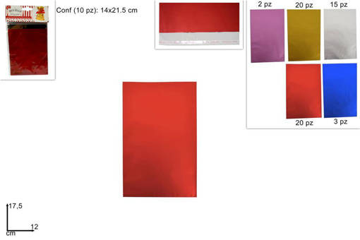 Buste Regalo Satinate 12X17,5 Cm 10 Pz 5Col. Jl17-Mstgd12175