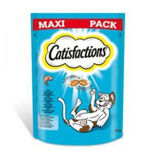 Catisfactions Snack per Gatti, 180 gr Maxi Pack, Salmone