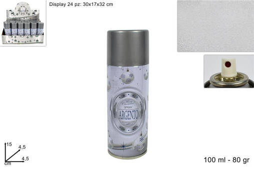 BOMBOLETTA SILVER100ML(80gr) XF009 SILVER