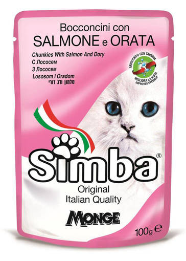SIMBA GATTO BUSTA 100GR BOCC SALMONE