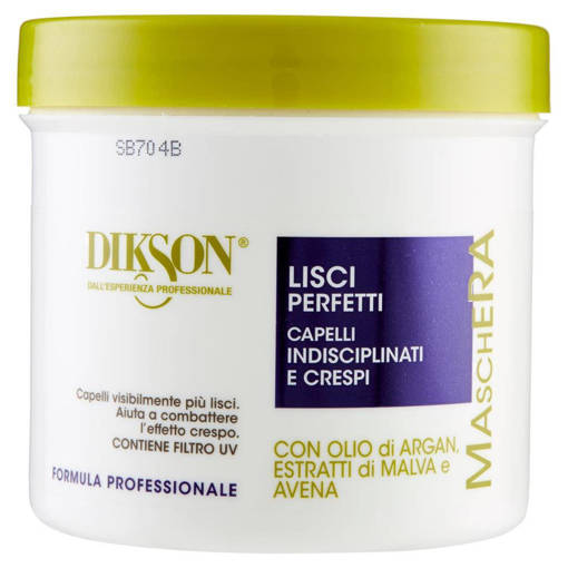 DIKSON MASCHERA LISCI PERFETTI PER CAPELLI INDISCIPLINATI E CRESPI CON ESTRATTO DI ALGHE MARINE - FILTRO UV 500