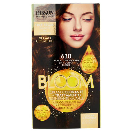 Dikson Bloom crema colorante, 630 Biondo Scuro Dorato