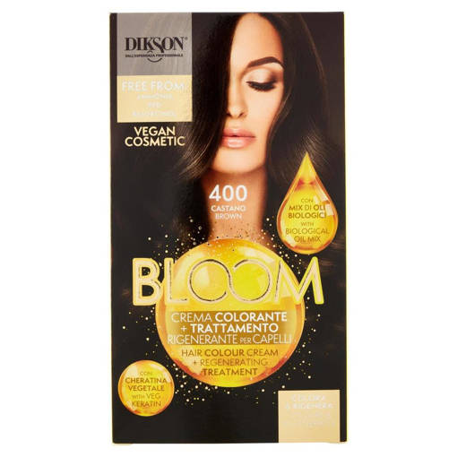 Dikson Bloom crema colorante, 400 Castano