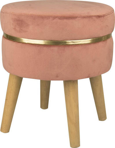 SGABELLO SUNSHINE ROSA ANTICO D.35*41,5CM