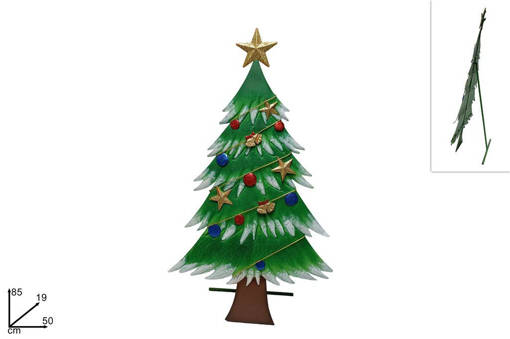 Albero Di Natale In Latta 50X85 Cm