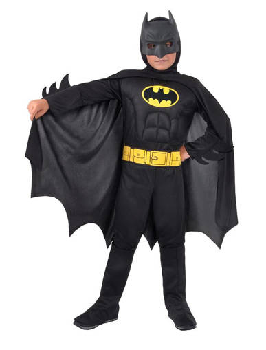 BATMAN COSTUME C/MUSCOLI NERO