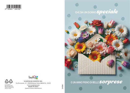 Marpimar - Tanti Auguri Busta Con Fiori GVE48