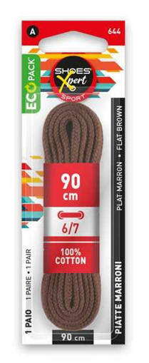 Shoes'Xpert Stringhe Piatte Marroni 90Cm/1P