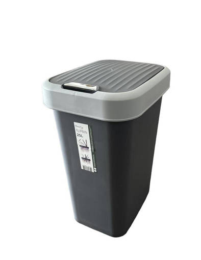 Practic Pattumiera Flipbin 12LT GRIGIO/BIANCO 
