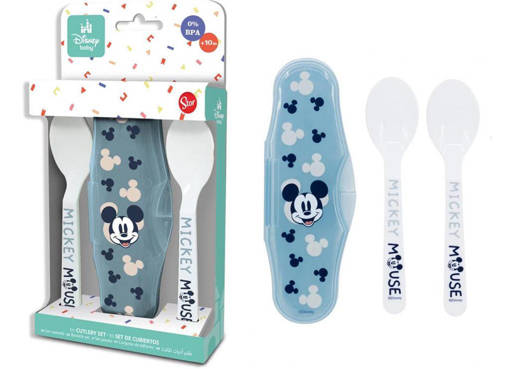 Mickey Set Viaggio 2 Cucchiai In Astuccio