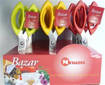 Metaltex Forbici Inox Manico Plastica Bazar, 1 pezzo, Colori Assortiti