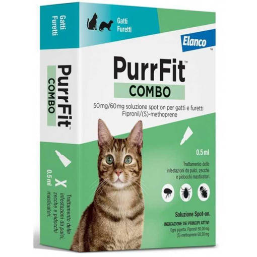 PurrFit COMBO spot-on per gatti e furetti X6