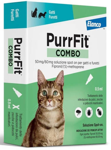 PurrFit COMBO spot-on per gatti e furetti X3