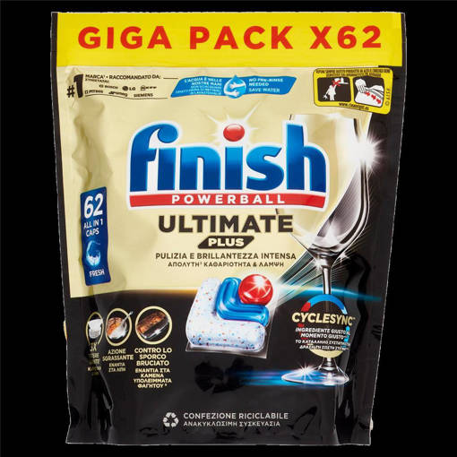 Finish Tabs Ultimate Plus 62 PZ FRESH    