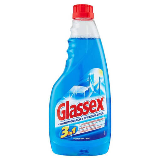 Glassex Vetri e Multiuso Ammoniaca Ricarica 500 ml