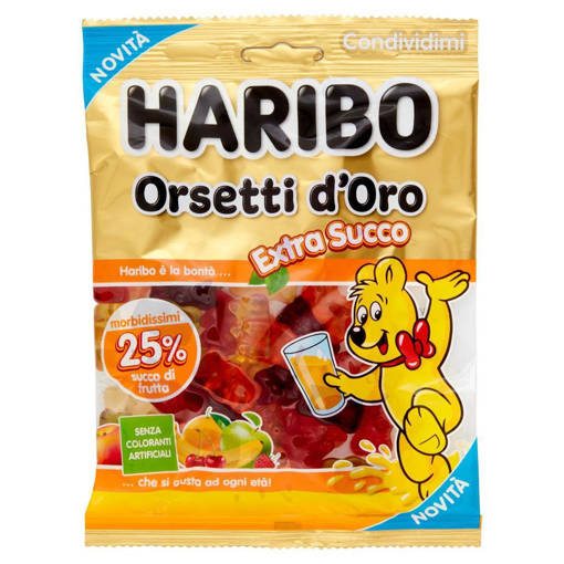 Haribo ORSETTI D'OROEXTRA SUCCO 150GR