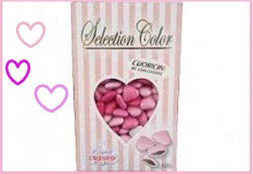 Crispo cuoricini mignon 500gr rosa sfumato