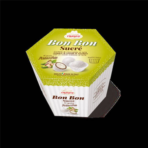 Crispo Bon bon sucre Pistacchio Bianco 500gr 