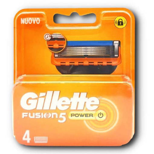 Gillette Ricariche Fusion5 Power, 4 pezzi