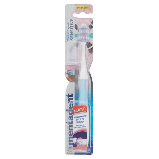 Mentadent Spazzolino Vertical Expert Sensitive Extra Morbido