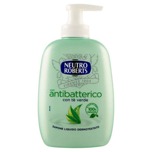 Neutro Roberts Sapone Liquido Con Antibatterico e Thè Verde 200 ml