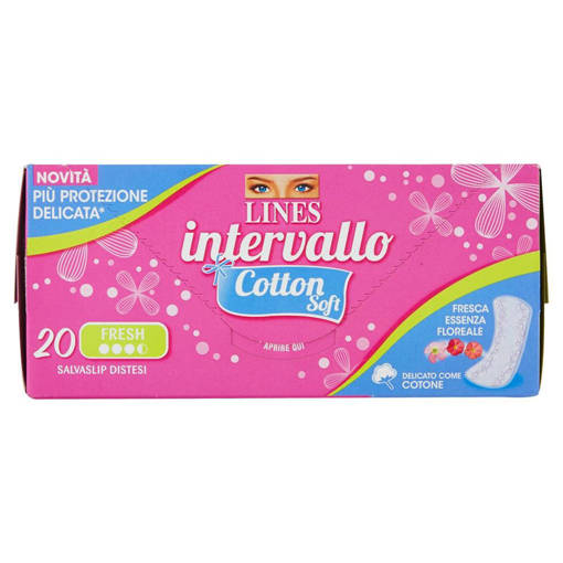 Lines Intervallo Cotton Soft Fresh Disteso 20 pz