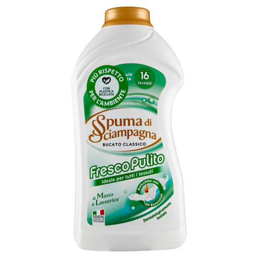 Spuma Di Sciampagna Bucato a Mano Fresco Pulito 16 Lavaggi