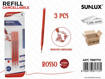 Sunlux - Bl. Refill Cancellabile Rosso 3 Pcs 0.7Mm /Pz Da 12** 7881713