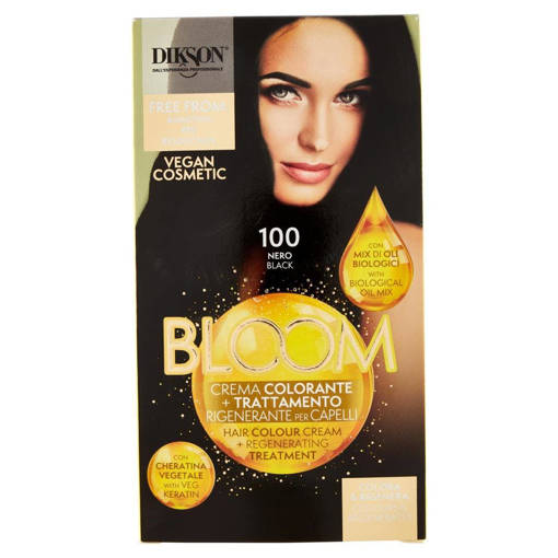 Dikson Bloom crema colorante, 100 Nero