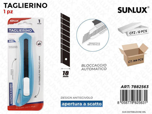 Sunlux - Bl. Taglierino Aper. Scatto 18Mm/Pz Da 12** 7882563