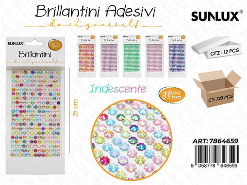Sunlux Brillantini Adv Iridesc. 6Mm*15Cm /Pz Da 12**