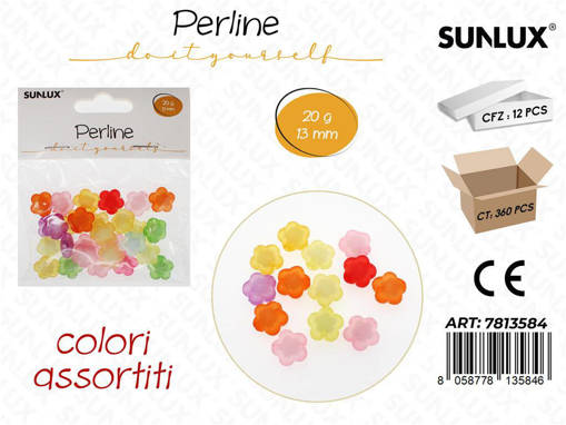 Sunlux Perline Dec. Forate 20Gr 13Mm /Pz Da 12**