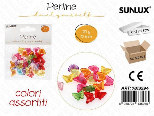 Sunlux Perline Dec. Forate 20Gr 15Mm /Pz Da 12**