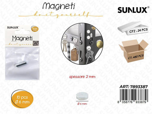 Sunlux Magneti 10Pcs D.6*2Mm /Pz Da 24**