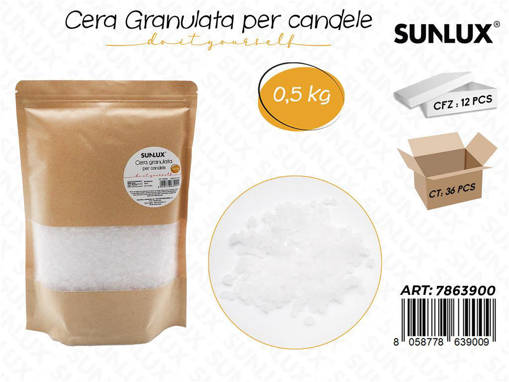 Sunlux Cera Per Candela Granulata 0.5Kg /Pz Da 12**