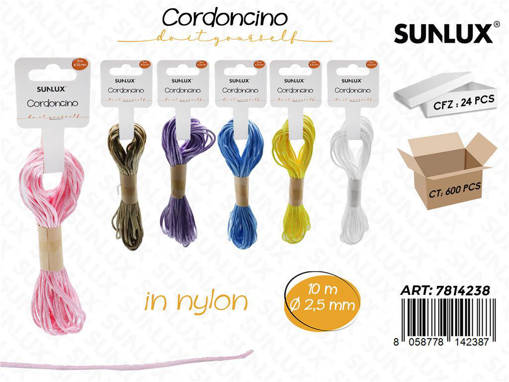 Sunlux Cordoncino Nylon Ass. D.2.5Mm*10M