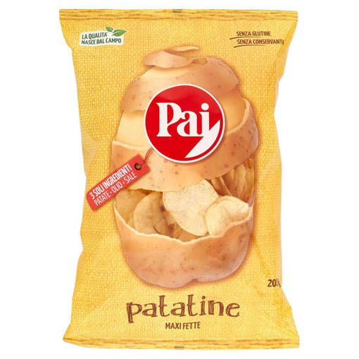 PAI CHIPS TRASPARENTI GR.200                                