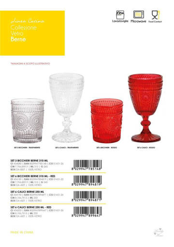 Bicchieri Berne 31 Cl, 3 Pezzi