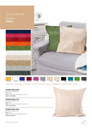 Fodera Seba 42x42 Bianco