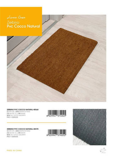 Zerbino Cocco Naturale 40x70