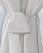 Fermatenda Cuore Embossed Bianco