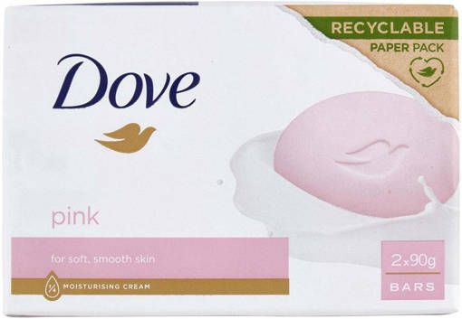 DOVE SAPONE SOLIDO 2PZ 90GR PINK        