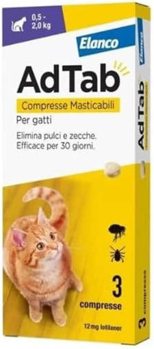 AdTab Viola Compresse Masticabili per gatti 0,5 - 2,0 kg codice 105723124