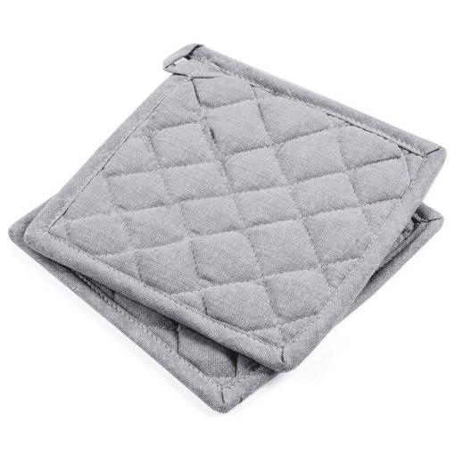Coppia Presine Ajour Grigio Melange