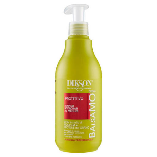 DIKSON CREMA BALSAMO PROTETTIVA PER CAPELLI COLORATI O MÈCHES CON ESTRATTO DI MORINGA E PROTEINE DEL GRANO - FILTRO UV 500