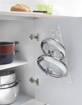 Metaltex Porta Coperchi da Appendere 6 Posti cm 23X7X42 Kiwi - Quick Box