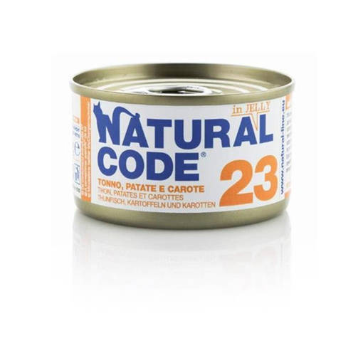 Natural Code 23 Tonno, Patate E Carote , Lattina 85G