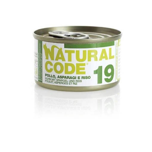 Natural Code 19 Pollo E Asparagi , Lattina 85G