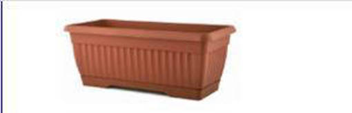 Blumax Balconetta con Sottovaso 40x19x16,5h - 7,5lt